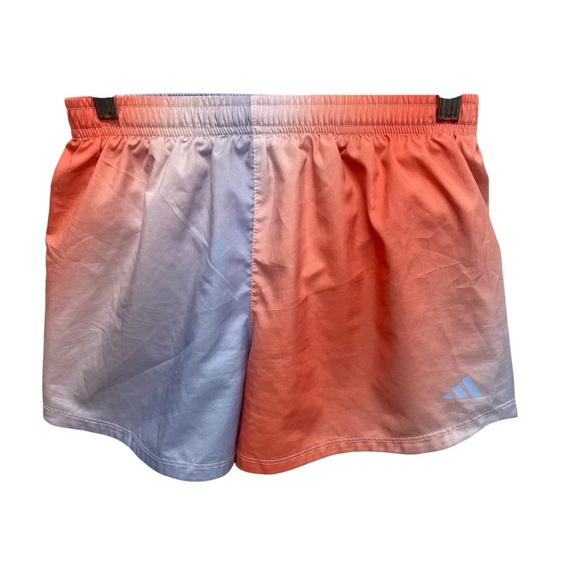 Girls lined adidas running activewear shorts pastel tie dye size 14 - Picture 1 of 5